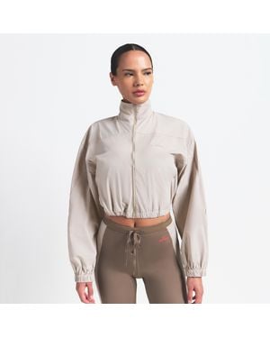 Nike Skims Woven Nylon Crop Jacket - Brown