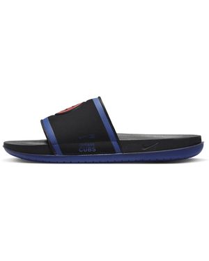 Nike Offcourt (mlb Chicago Cubs) Slides - Blue