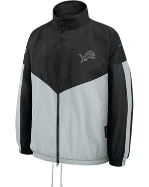 Nike Detroit Lions Rivalries Collection Nfl Oversized Full-Zip Jacket - Black