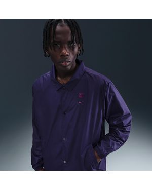 Nike F.C. Barcelona Club Football Coaches' Jacket - Blue