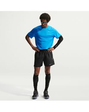 Nike Miler Dri-Fit 5" Brief-Lined Running Shorts - Blue