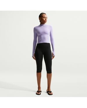 Nike Zenvy High-Waisted Capri Leggings - Gray
