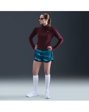 Nike Tempo Dri-Fit Mid-Rise Brief-Lined Running Shorts - Blue