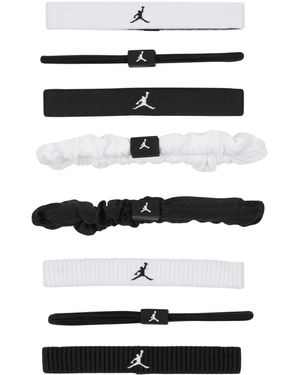 Nike Sport Mixed Elastic Hair Ties (8-Pack) - White