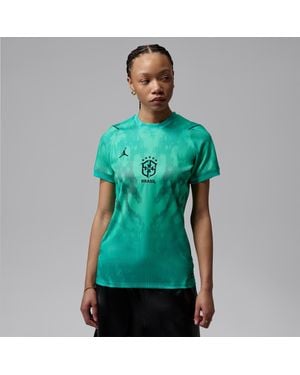 Nike Brazil 2026 Stadium Goalkeeper Dri-Fit Soccer Short-Sleeve Replica Jersey - Green