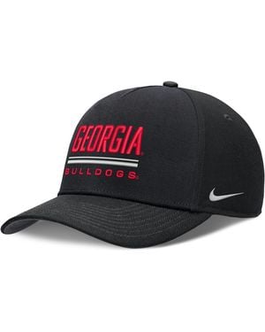 Nike Georgia Sideline Practice Rise Dri-Fit College Adjustable Hat - Black