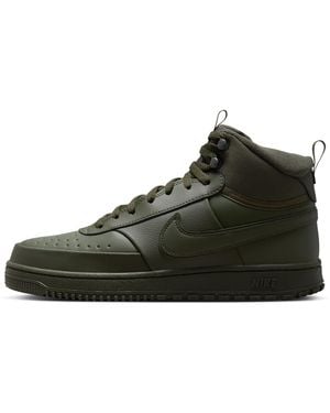 Nike Court Vision Mid Winterized Shoes - Black