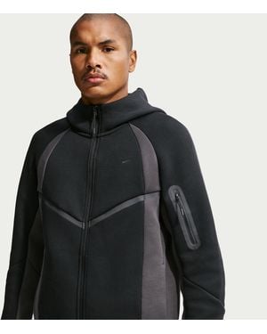 Nike Tech Color-Block Full-Zip Fleece Windrunner Jacket - Blue