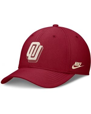 Nike Oklahoma Legacy Rise Vintage Dri-Fit College Hat - Red