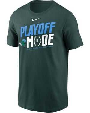 Nike Tulane 2025/26 College Football Playoff Bound Pass Protection College T-Shirt - Green