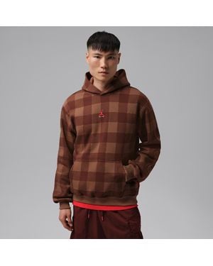 Nike Brooklyn Brushed Fleece Pullover Hoodie - Brown