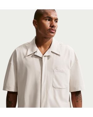 Nike 24.7 Perfectstretch Dri-Fit Uv Button-Up Shirt - Natural