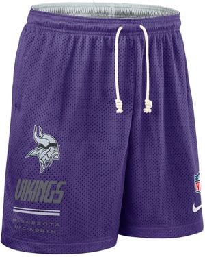 Nike Minnesota Vikings Sideline Reversible Dri-Fit Nfl Shorts - Purple