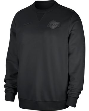 Nike Los Angeles Lakers Standard Issue Dri-Fit Nba Crew-Neck Sweatshirt - Black