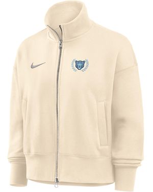 Nike College (Spelman College) Phoenix Fleece Track Jacket - Natural