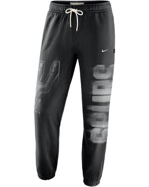 Nike San Antonio Spurs Standard Issue Therma-Fit Fleece Basketball Pants - Black