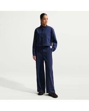 Nike 24.7 Perfectstretch Dri-Fit High-Waisted Loose Tearaway Pants - Blue