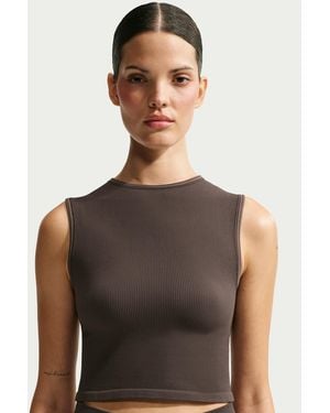Nike Skims Ribbed Seamless Muscle Tank Top - Gray