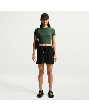 Nike Sportswear Chill Knit High-Waisted Lightweight Shorts - Green
