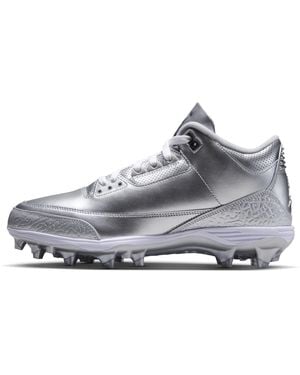 Nike 3 Mid Td Football Cleats - Gray