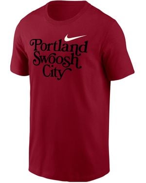 Nike Swoosh Cities Portland Short-Sleeve T-Shirt - Red