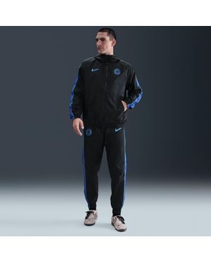 Nike Inter Milan Sport Essentials Football Woven Hooded Tracksuit - Blue