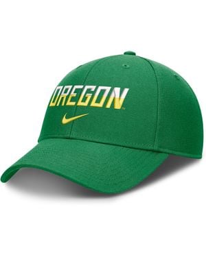 Nike Oregon Sideline Rise Gameday Dri-Fit College Trucker Adjustable Hat - Green
