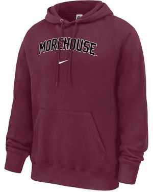 Nike College (Morehouse College) Club Fleece Pullover Hoodie - Purple