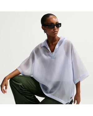 Nike Sportswear Oversized Sheer Top - Gray