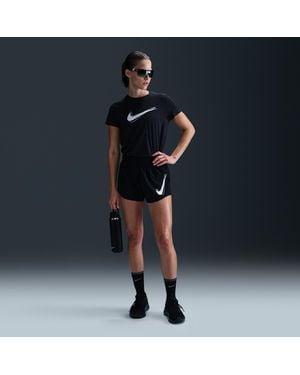 Nike Shorts Da Running Dri-Fit A Vita Media Con Slip Interno One – Donna - Blu