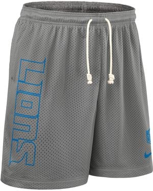 Nike Detroit Lions Sideline Reversible MenâS Dri-Fit Nfl Shorts - Gray