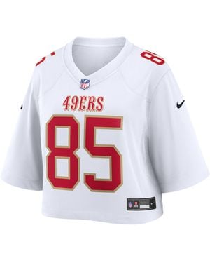 Nike George Kittle San Francisco 49Ers Nfl Cropped Tundra Game Jersey - Red
