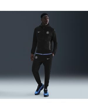 Nike Chelsea Fc Tech Total 90 Soccer Fleece Jogger Pants - Black