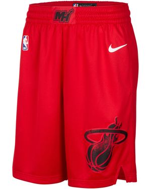 Nike Miami Heat 2024/25 City Edition Dri-fit Nba Swingman Shorts Polyester 50% Recycled Polyester - Red