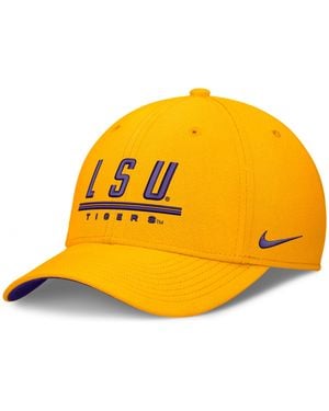 Nike Lsu Sideline Rise Dri-Fit College Hat - Yellow