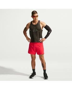 Nike Acg Second Sunrise Dri-Fit Adv 5" Brief-Lined Shorts - Red