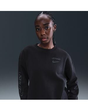 Nike Tottenham Hotspur Phoenix Fleece Football Oversized Crew-Neck Sweatshirt - Blue