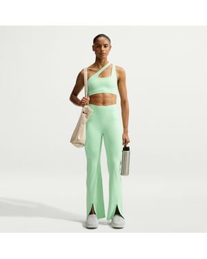 Nike Zenvy High-Waisted Flared Leggings - Green