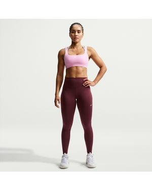 Nike One Therma-Fit High-Waisted Full-Length Leggings - Red