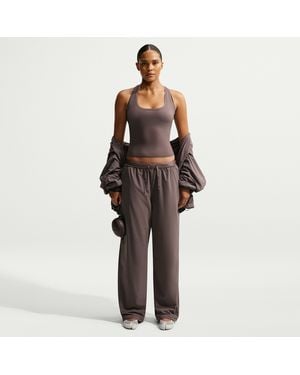Nike Skims Stretch Nylon Oversized Pants - Brown