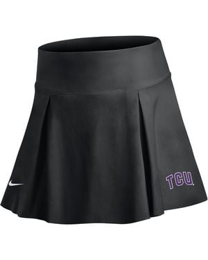 Nike Tcu Horned Frogs Club Fleece Skirt - Black