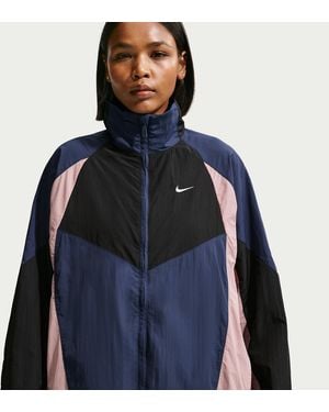 Nike Sportswear Oversized Tracksuit Jacket - Blue