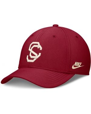 Nike Usc Legacy Rise Vintage Dri-Fit College Hat - Red