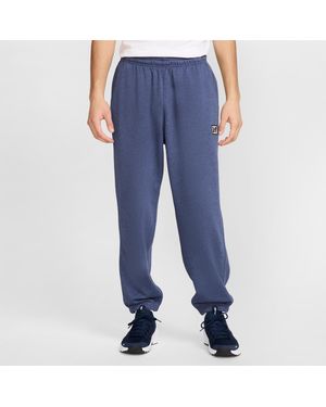 Nike Gym Heritage Dri-Fit Fleece Fitness Pants - Blue