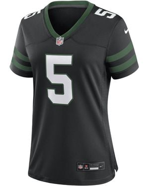 Nike Garrett Wilson New York Jets Nfl Game Football Jersey - Black