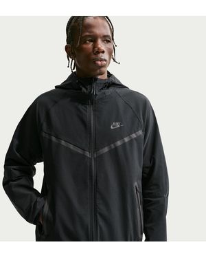 Nike Tech Dri-Fit Woven Full-Zip Windrunner Jacket - Gray