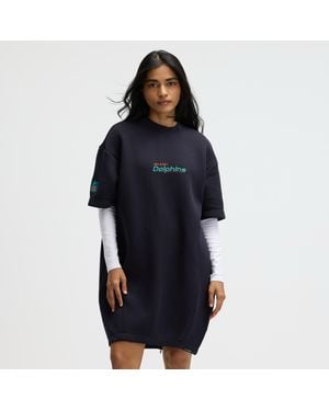 Nike Miami Dolphins Rivalries Collection Oversized Tech Fleece Nfl Dress - Blue
