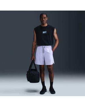 Nike Unlimited Multifunctionele Niet-Gevoerde Herenshorts Met Dri-Fit (18 Cm) - Blauw