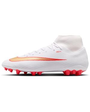 Nike Mercurial Superfly Academy Artificial-Grass High-Top Soccer Cleats - White