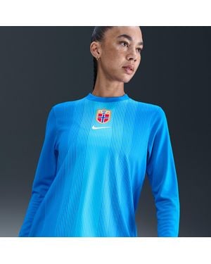 Nike Norway 2025/26 Stadium Goalkeeper Dri-Fit Football Replica Long-Sleeve Shirt - Blue